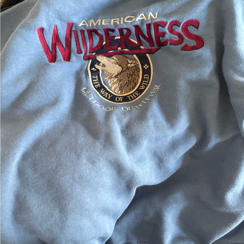 Blue Sweater for Men vintage wilderness (Banff)